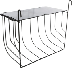 Høhæk til ophæng med låg – Sort 25x18x12 cm