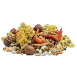 JR Farm Tiny Treats Nødde Mix 300 g | Snack med nødder og melorme til gnavere