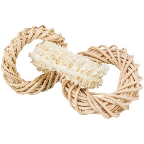 Loofah ring med rattan