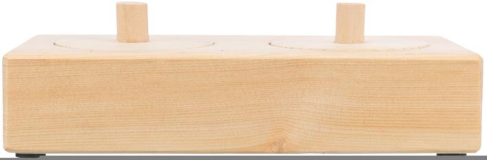 Todelt Snack Box til Kanin | Aktivitetslegetøj i træ