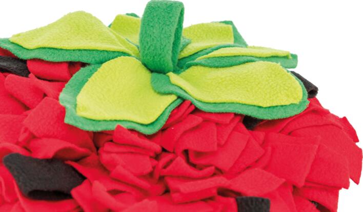 Trixie Jordbær Snusetæppe til Gnaver | Aktivitetslegetøj til kanin og smådyr