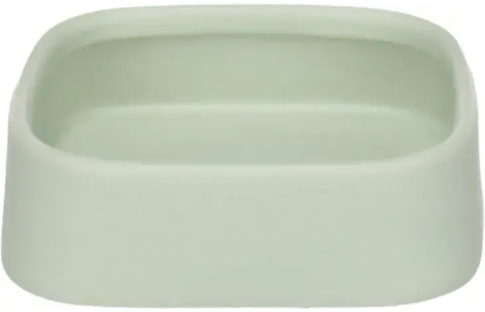 Zara Mad- og Vandskål til Gnavere Kvadratisk Grøn 12x12x3,5cm – 200 ml