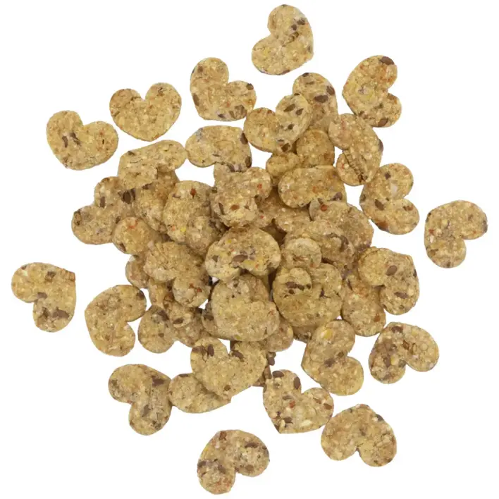 JR Tiny Treats Protein Hjerter Melorme 100 g | Protein snack til hamster og Hamster