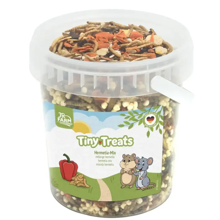 JR Farm Tiny Treats Hermetia Mix 200 g | Protein snack til hamster og gnavere