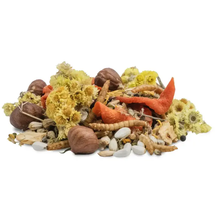 JR Farm Tiny Treats Nødde Mix 300 g | Snack med nødder og melorme til gnavere