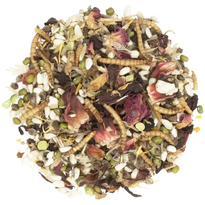 JR Farm Tiny Treats Power Mix 350 g | Snack med frø og melorme til gnavere