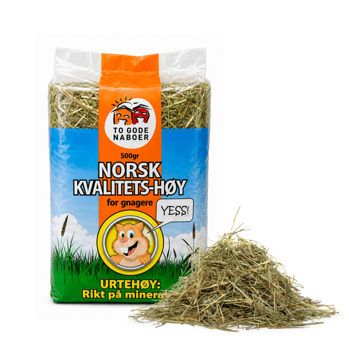 To Gode Naboer urtehø med mineraler (500g) - naturligt gnaverhø