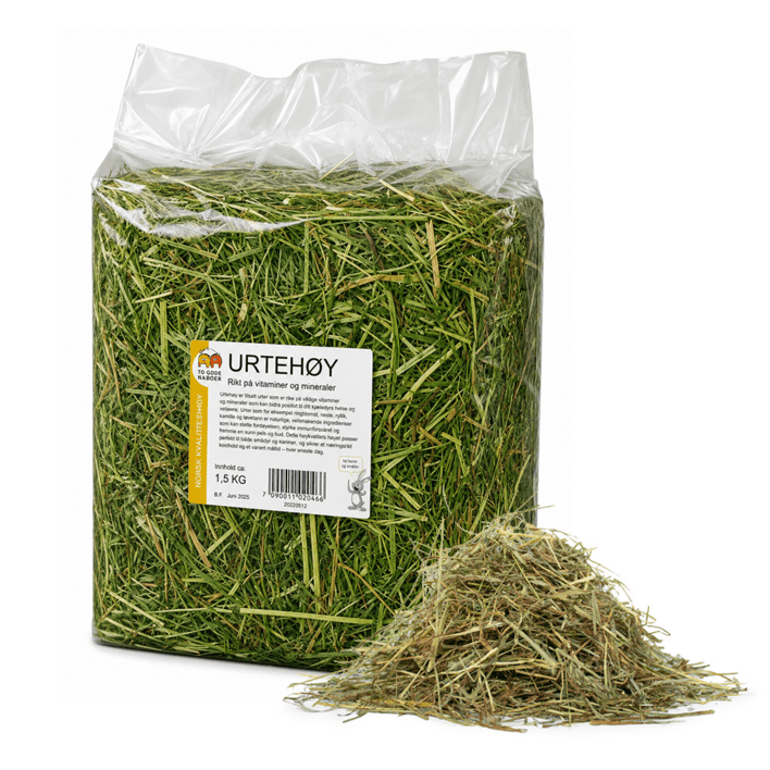 To Gode Naboer urtehø med mineraler (1,5 kg) - naturligt gnaverhø