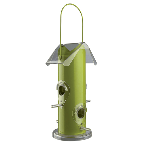 Foderdispenser, 14×25×14 cm, grøn