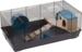 Flamingo Jang Gnaverbur Funktionelt Hamsterbur 58x31,5x22,5cm