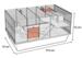 Flamingo Chipper Gnaverbur Rummeligt Hamsterbur 77,5x47x42cm