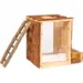 Natural Wooden Burrow Box Gravekasse Gnaverlegetøj 25x20x24cm