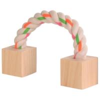 Cotton play rope with wooden blocks