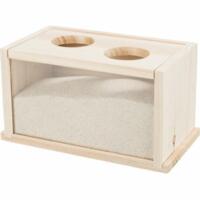 Trixie Wooden Sand Bath for Hamsters – With Acrylic Front