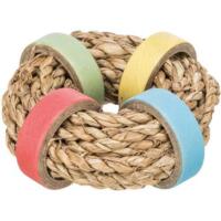 Seagrass ring with paper rings