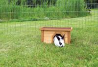 Trixie Udendørs Kaninhus 40 × 20 × 28 cm | Vejrbestandigt træhus