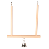 Bird Toy Wooden Swing with Bell